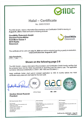 Halal Zertifikat Farina Mühle - EN (pdf)