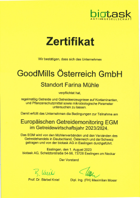 Biotask-Zertifikat EGM Farina (pdf)