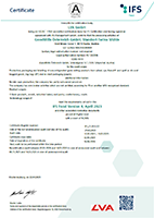 IFS-Zertifikat Farina - EN (pdf)